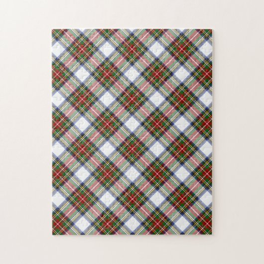 Puzzle Stewart Royal Robe Clan Tartan Plaid Motif (Vertical)