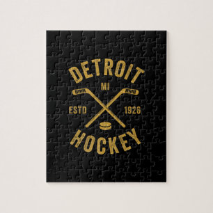 Puzzle Sticks de hockey sur glace Detroit Mi Premium