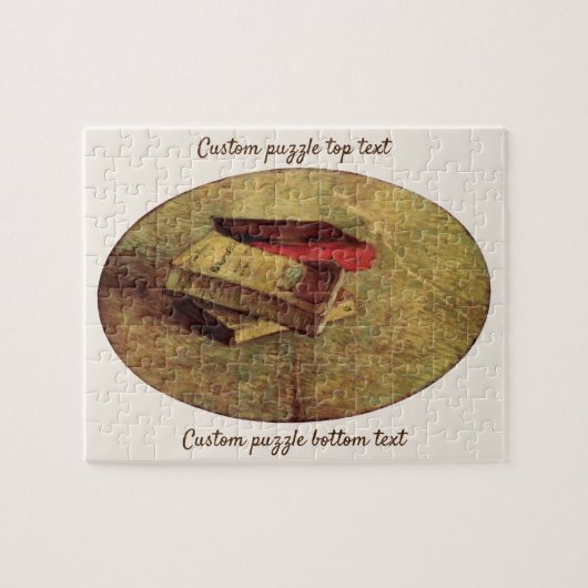 Puzzle Still Life with Three Books par Vincent van Gogh (Horizontal)