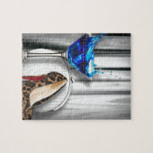 Puzzle stilletos de fille de cocktail de martini de (Horizontal)