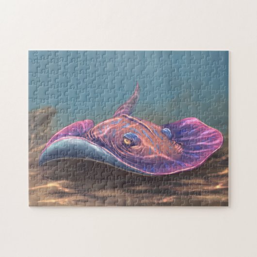 Puzzle Stingray au fond de la mer (Horizontal)