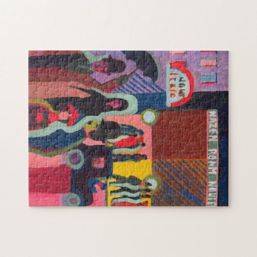 Puzzle Stockage dans la pluie | Ernst Ludwig Kirchner (Horizontal)