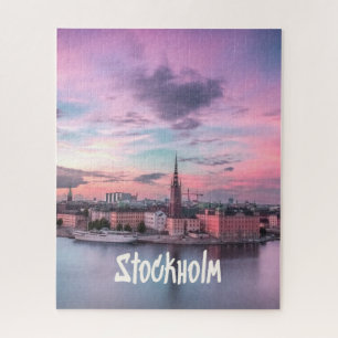 Puzzle Stockholm Capital of Sweden Night Skyline