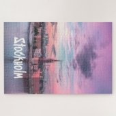 Puzzle Stockholm Capital of Sweden Night Skyline (Horizontal)