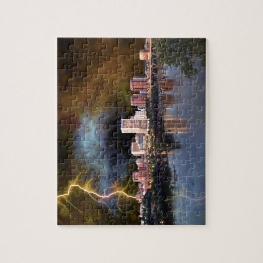 Puzzle Stormy Richmond Skyline (Vertical)