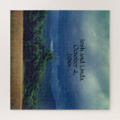 Puzzle Stormy Smoky Mountains Cades Cove Mariage Napkins (Horizontal)