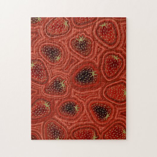 Puzzle Strawberry Dreams Notebook (Vertical)