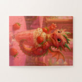 Puzzle Strawberry milkshake dragon (Horizontal)