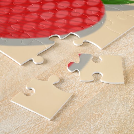 Puzzle Strawberry pattern for fruit summertime good vibes (Côté)