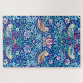 Puzzle Strawberry Thief Blue, William Morris (Horizontal)