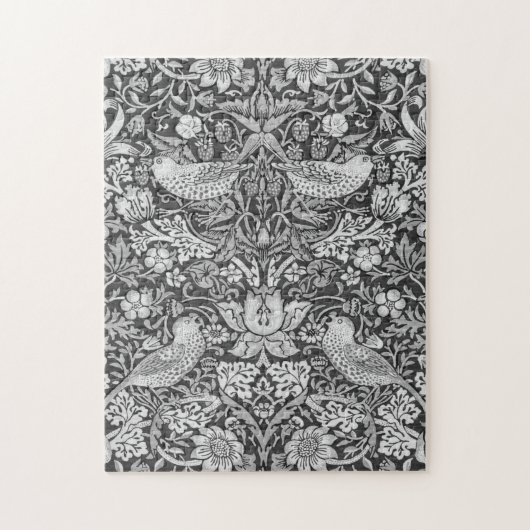 Puzzle Strawberry Thief Grey, William Morris (Vertical)