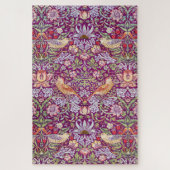 Puzzle Strawberry Thief Red, William Morris (Vertical)