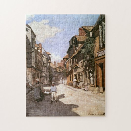 Puzzle Street Bavolle Honfleur Claude Monet Art (Vertical)