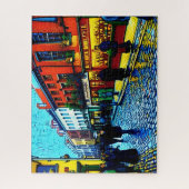 Puzzle Street of Dublin (Ireland) Van Gogh Style  (Vertical)
