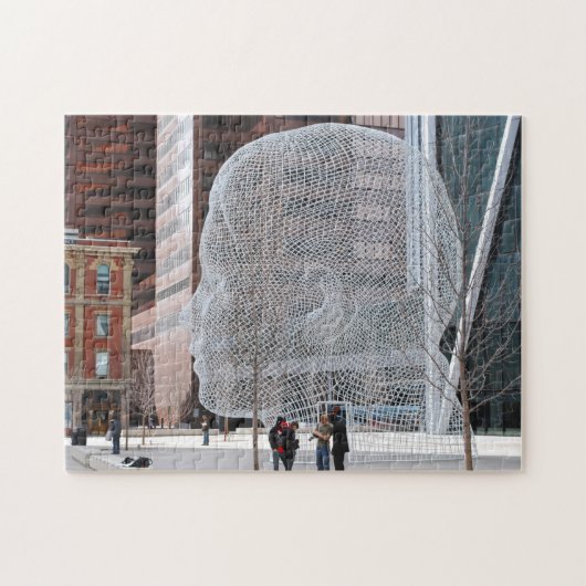 Puzzle Street Sculpture Calgary. (Horizontal)