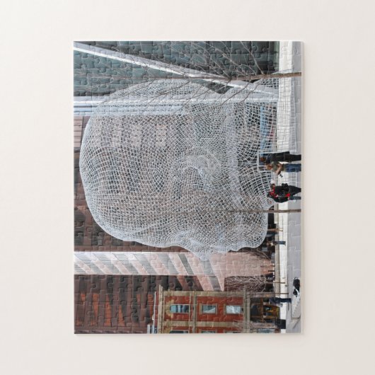 Puzzle Street Sculpture Calgary. (Vertical)