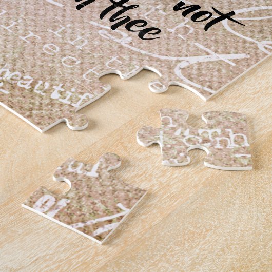 Puzzle Strong, Brave, Fearless Quote with Bible Verse Thr (Côté)