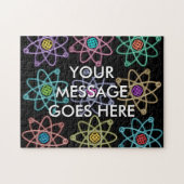 Puzzle Structure atomique personnalisée Science Motif (Horizontal)