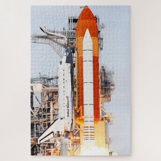 Puzzle STS-135 Space Shuttle Atlantis Side Photo Launch (Vertical)