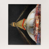 Puzzle Stupa Boudhanath, Katmandou la nuit - Népal (Vertical)