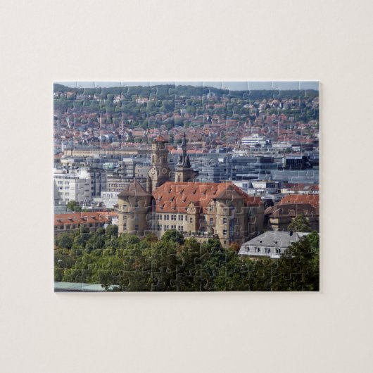 Puzzle Stuttgart Stadtansicht - Altes Schloss Postkarte (Horizontal)