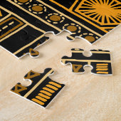 Puzzle Style Aztèque : Tribal Ethnic Seamless. (Côté)