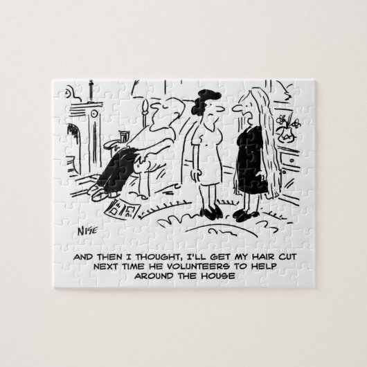 Puzzle Style cheveux longs en raison de l'absence de coup (Horizontal)