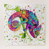 Puzzle Style d'aquarelle des teintures Chameleon (Horizontal)