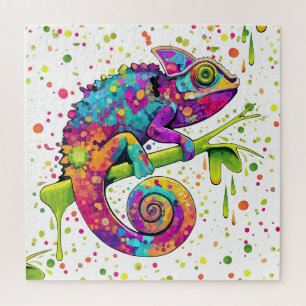 Puzzle Style d'aquarelle des teintures Chameleon