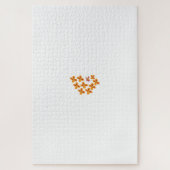 Puzzle Style Décoratif, Orange Mouillé, Rouge Cornell (Vertical)