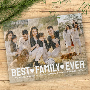 Puzzle Style Famille Photo Meilleure Famille Jamais Colla
