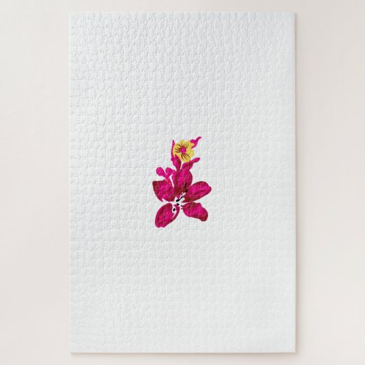 Puzzle Style floral, ArtyClick Crimson, Or léger (Vertical)