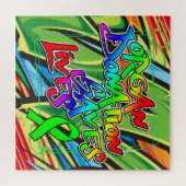 Puzzle Style Graffiti Sensibilisation aux dons d'organes (Horizontal)