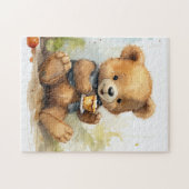 Puzzle Style livre d'histoire Teddy Bear Jigsaw Gift (Horizontal)