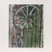 Puzzle Style occidental Rustique Wagon Wheel Jigsaw Puzzl (Vertical)