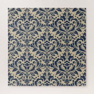Puzzle Style Rétro : Abstrait Floral sans joint