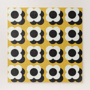 Puzzle Style scandinave, motif vintage fleuri