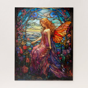 Puzzle Style Tiffany Vitrail Verre magique Fée