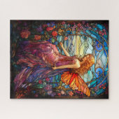 Puzzle Style Tiffany Vitrail Verre magique Fée (Horizontal)