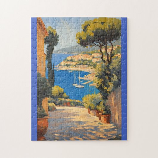 Puzzle Style vintage Côte d'Azur (Vertical)