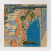 Puzzle Style vintage Côte d'Azur Aquarelle Voyage Françai (Horizontal)