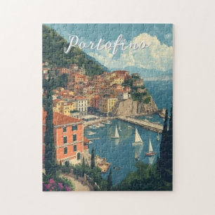 Puzzle Style Vintage Portofino Gênes Italie