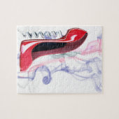 Puzzle stylet rouge de chaussure de tire-bouchon (Horizontal)