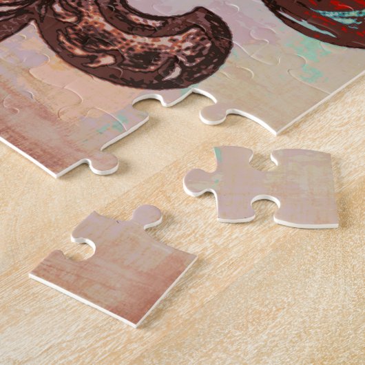 Puzzle Stylish Fleur De Lis Design (Côté)