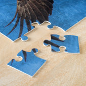 Puzzle Subadult Bald Eagle in flight (Côté)