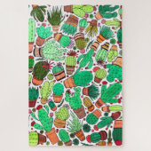 Puzzle Succulent Cactus Pots Plante Vert Cactus Jardin (Vertical)
