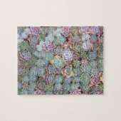 Puzzle succulent en pastel de jardin (Horizontal)