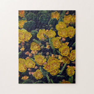 Puzzle Succulent Jardin Jaune Floral Printemps Été Cadeau