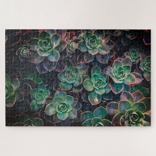 Puzzle Succulents (Horizontal)