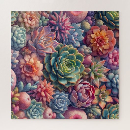 Puzzle Succulents (Horizontal)